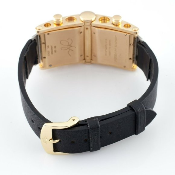 Jorg Hysek 18k Yellow Gold Limited Edition of 200 Dual Time Quartz Watch - Picture 6 of 7